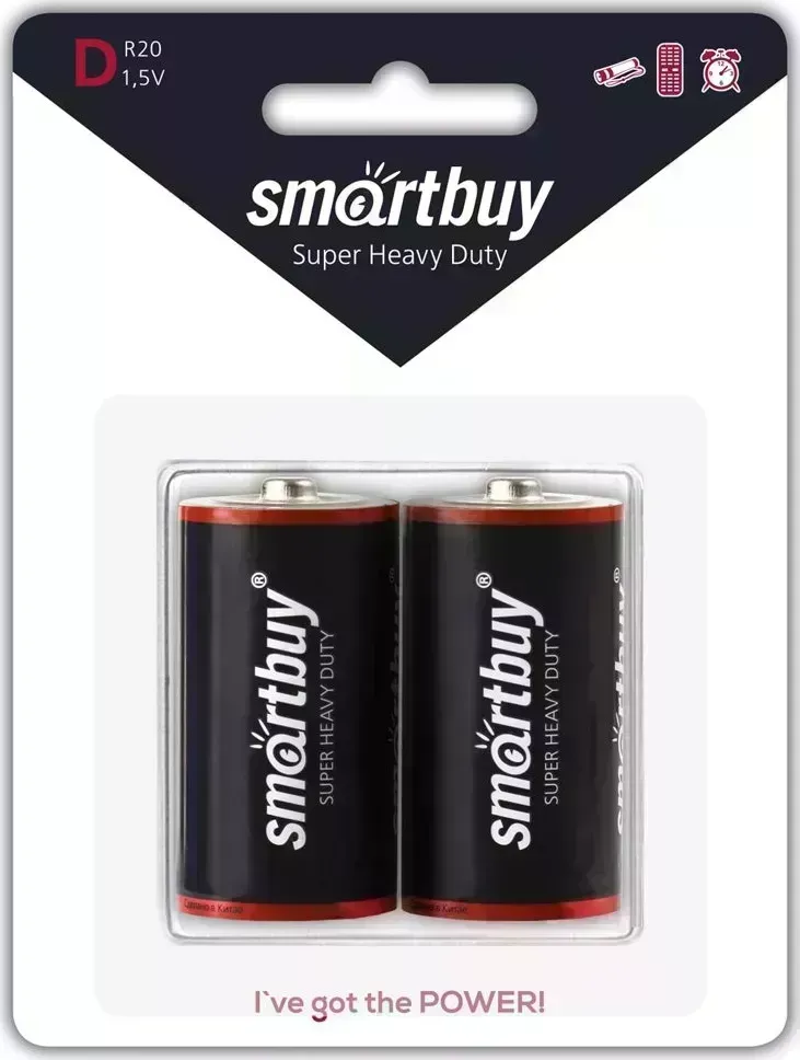 Фото №2 Батарейка SMARTBUY (SBBZ-D02B) R20/2B (12/96)