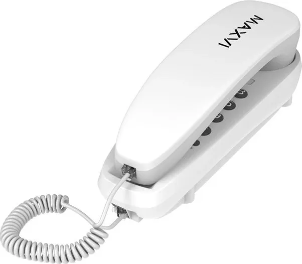 Фото №2 Проводной телефон MAXVI CS-01 white