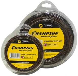 Фото №3 Леска триммерная CHAMPION C7041 MAGIC 3.0мм* 12м (витой квадрат) для триммера