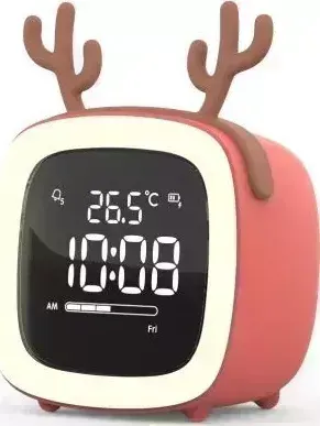 Фото №1 Часы настольные SOUNDMAX SM-7014(коралловый)