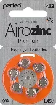 Фото №1 Батарейки PERFEO ZA13-6BL AIROZINC PREMIUM (6)