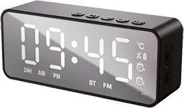 Фото №2 Часы настольные SOUNDMAX SM-1520B(черный с белым)