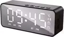 Фото №1 Часы настольные SOUNDMAX SM-1520B(черный с белым)