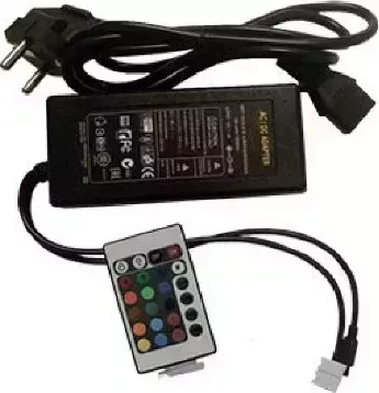 Фото №1 Блок питания ECOLA CRM072ESB STRIP RGB IR CONTROLLER моно с ом 72W 12V 6A с и/к пультом IR с 6A с