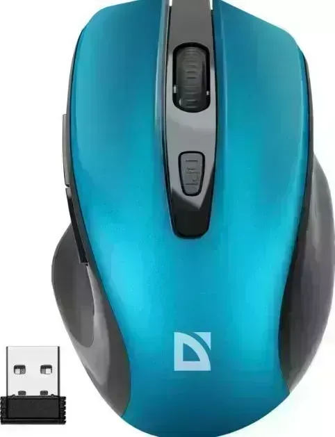 Фото №1 Мышь проводная DEFENDER (52054) Prime MB-053 , бирюза