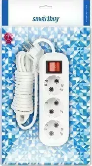 Фото №2 Удлинитель SMARTBUY (SBE-16-3-07-ZS) 3 гнз х 7,0 м (16А/3.5кВт, ПВС 3х1.0) с заземлением 3 х м