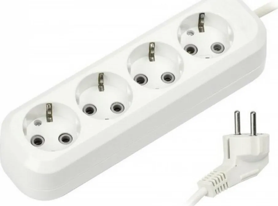 Фото №1 Удлинитель SMARTBUY (SBE-16-4-02-Z) 4 гнз х 2,0 м (16А/3.5кВт, ПВС 3х1.0) с заземлением 4 х м