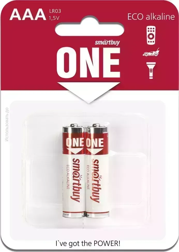 Фото №3 Батарейка SMARTBUY (SOBA-3A02B-Eco) ONE LR03/2B