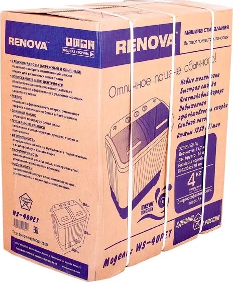 Фото №6 Стиральная машина RENOVA WS-40PT/PET