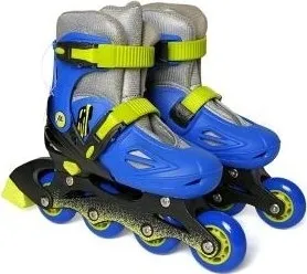 Коньки роликовые Moby Kids р 34-37 сине-зеленый 641021 Роликовые коньки р