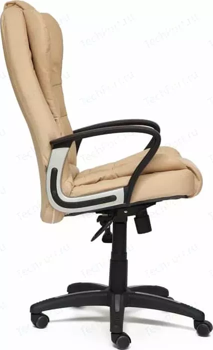Фото №10 Кресло офисное TetChair BARON кож/зам бежевый/бежевый перфорированный 36-34/36-34/06