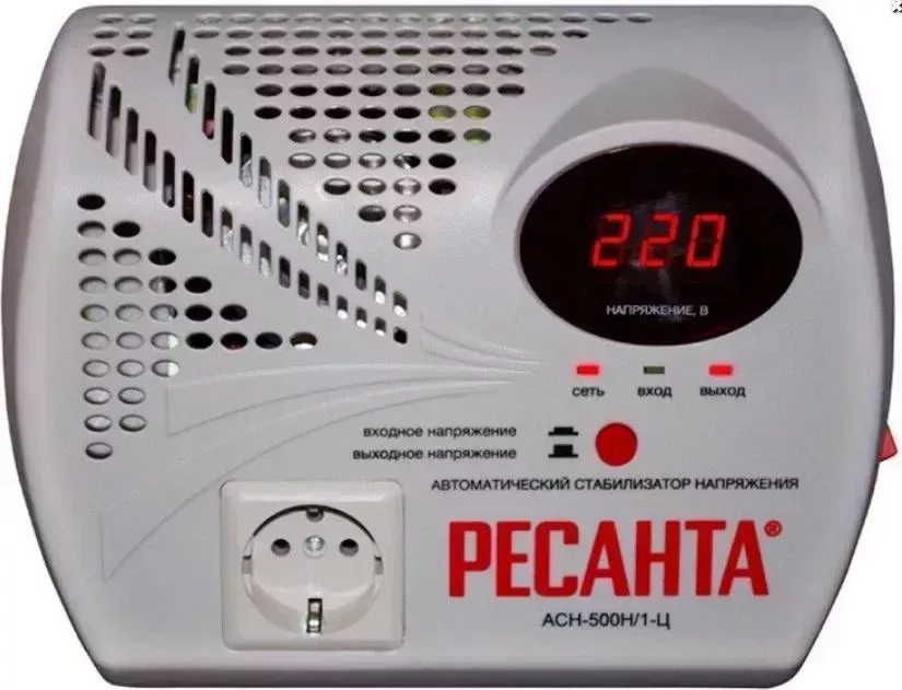 Фото №2 Стабилизатор напряжения РЕСАНТА АСН-500 Н/1-Ц