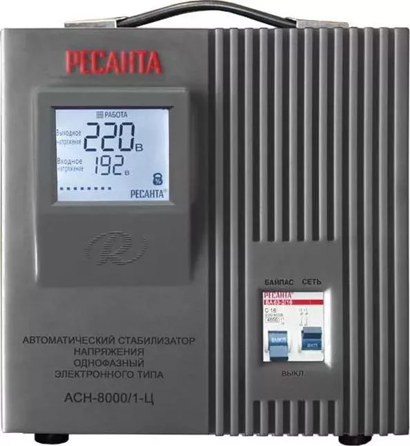 Фото №6 Стабилизатор напряжения РЕСАНТА АСН-8 000/1-Ц