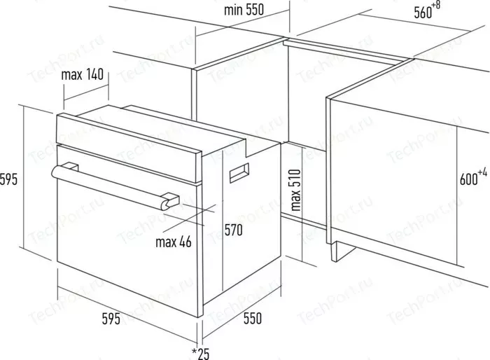 Фото №3 Духовой шкаф газовый KUPPERSBERG HGG 663 W
