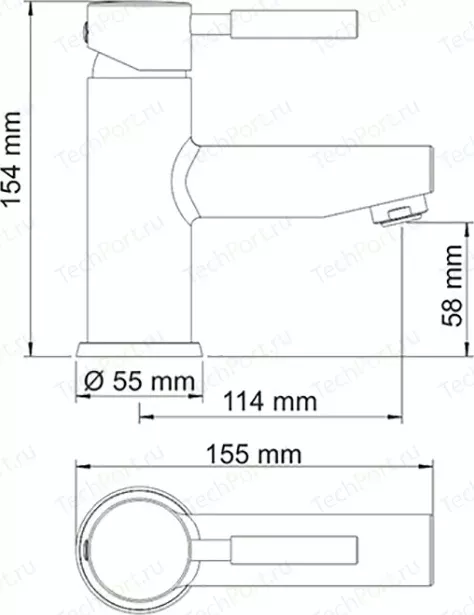 Фото №2 Смеситель для раковины Wasserkraft Main 4100 (4103)