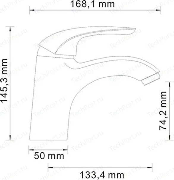 Фото №1 Смеситель для раковины Wasserkraft Rossel 2800 (2803)
