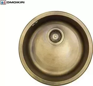 Фото №1 Мойка кухонная OMOIKIRI Mogami, 426х426, бронза (4993320)