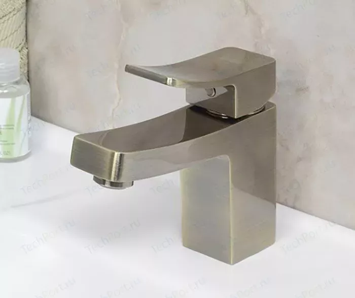 Фото №2 Смеситель для раковины Wasserkraft Exter 1600 бронза светлая (1603)