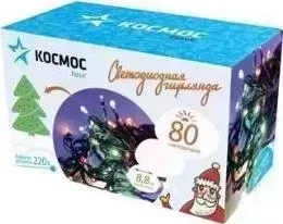 Фото №1 Гирлянда КОСМОС 80 белая (8 режимов, 8.8 м)