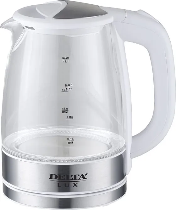 Фото №4 Чайник электрический DELTA Lux DL-1204W белый