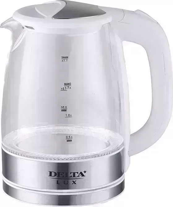 Фото №1 Чайник электрический DELTA Lux DL-1204W белый