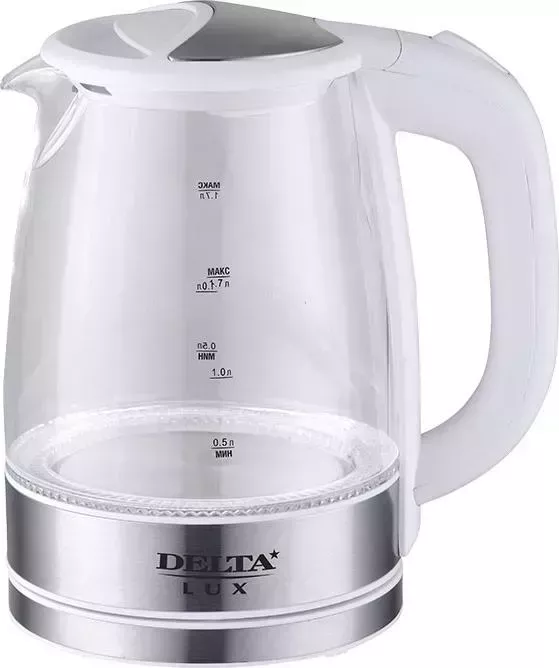 Фото №3 Чайник электрический DELTA Lux DL-1204W белый
