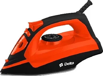 Фото №2 Утюг DELTA DL-755 черный с оранжевым
