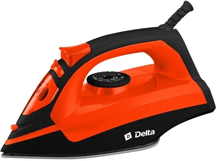 Фото №4 Утюг DELTA DL-755 черный с оранжевым