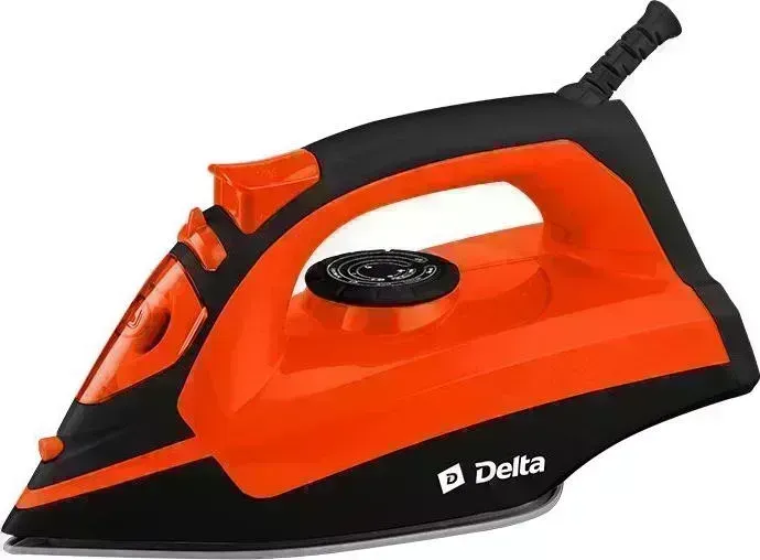 Фото №3 Утюг DELTA DL-755 черный с оранжевым