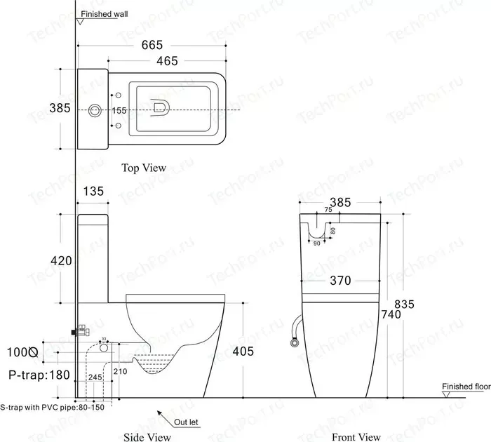 Фото №7 Унитаз AQUANET с бачком Tavr-C1 с тонким сиденьем микролифт (BL-103N-TPT, BL-103N-TPT)