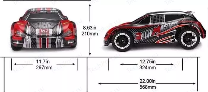 Фото №9 Модель раллийного автомобиля Remo Hobby Rally Master 4WD RTR масштаб 1:8 2.4G