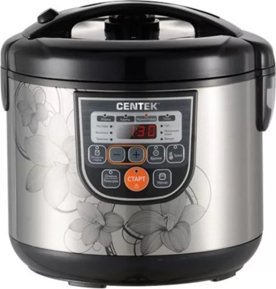 Фото №3 Мультиварка CENTEK CT-1498 черный/сталь