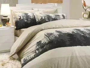Комплект постельного белья Hobby home collection Семейный, поплин, Tierra, бежевый (1501000184)