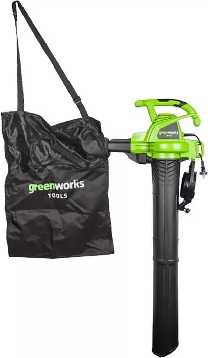 Фото №3 Садовый пылесос-воздуходувка GreenWorks GBV2800 (24077 / 2402707)