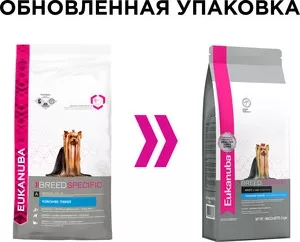 Фото №2 Сухой корм Eukanuba Adult Dog Breed Specific Yorkshire Terrier здоровье кожи и шерсти для собак породы йоркширский терьер 2кг