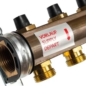 Фото №4 Коллекторная группа WATTS Ind HKV-9 1"-3/4"х18 9 выходов (10004186)