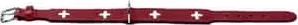 Фото №2 Ошейник Hunter Collar Swiss 32 (24-28см) кожа красный/черный для собак