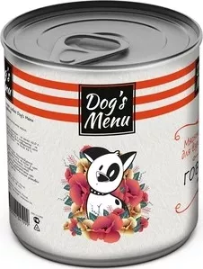Фото №3 Консервы Dog&amp;#039;s Menu Dog&s Menu Говяжий пудинг для взрослых собак 750г