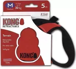 Фото №2 Рулетка KONG Terrain M лента 5м красная для собак до 30кг