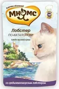 Фото №1 Паучи Мнямс Лобстер по-каталонски со средиземноморским лобстером для кошек 85г