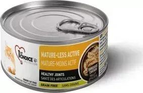 Консервы 1-ST CHOICE Senior Cat Mature-Less Active Grain Free Shredded Chicken с курицей для пожилых кошек 85г (102.6.027)