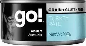 Фото №1 Консервы GO! NATURAL Holistic Cat Grain+Gluten Free Turkey Pate беззерновые с индейкой для кошек 100г (28014)
