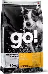 Фото №1 Сухой корм GO! NATURAL Holistic Dog Sensitivity + Shine Duck Dog Recipe 22/12 с уткой и овсянкой для щенков и собак 5,45кг (10094)