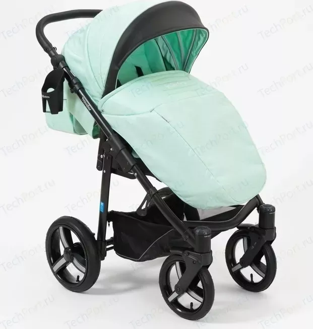 Фото №3 Коляска прогулочная MR SANDMAN Traveler Premium мятный бриз - черный