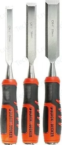 Фото №5 Набор стамесок BLACK&DECKER 3 шт 12-18-25 мм (BDHT0-16147)
