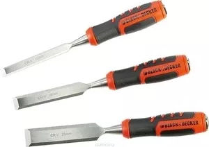 Фото №3 Набор стамесок BLACK&DECKER 3 шт 12-18-25 мм (BDHT0-16147)