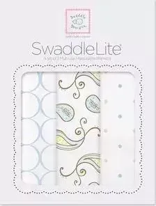 Фото №1 Набор пеленок SwaddleDesigns SwaddleLite Paisley Blue (SD-444B)