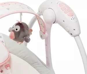 Фото №3 Электронные качели AmaroBaby Swinging Baby GRAY-PINK (серо-розовый)