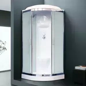 Фото №1 Душевая кабина Royal Bath HK6 90х90х217 стекло белое/шиншилла (RB90HK6-WC-CH)