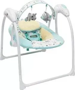 Фото №1 Электронные качели AmaroBaby Swinging Baby TURQUOISE (бирюзовый)